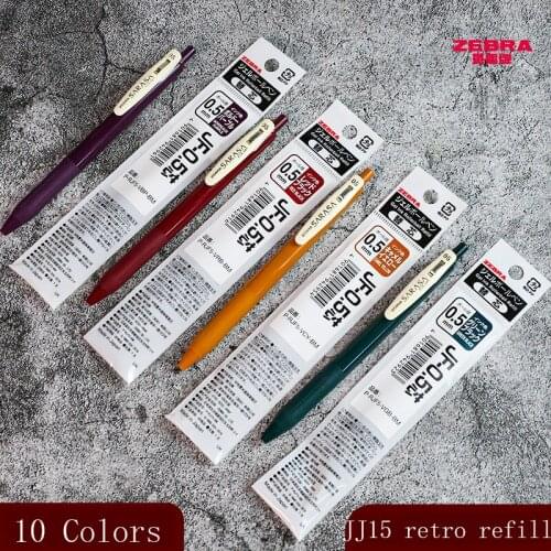 5/10Pcs Zebra Limited Retro Color JF-0.5 Gel Refill Suitable for JJ15 Student Exam Multicolor Student Supplies