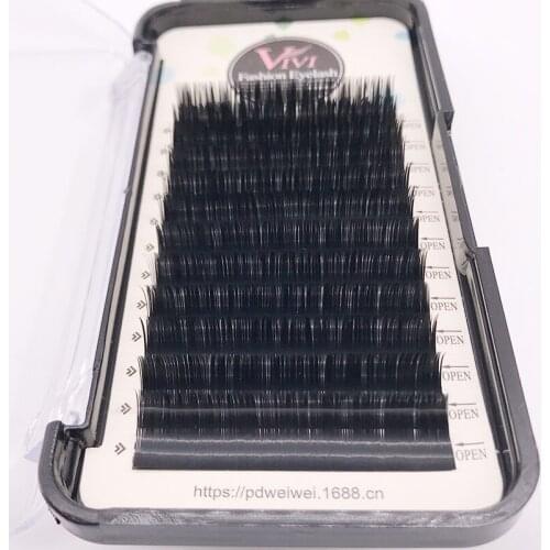 Free Shipping New All Styles Flat Ellipse Eyelashes Extensions Split Tips Ellipse Shaped Natural Light False Ellipse Eyelashes
