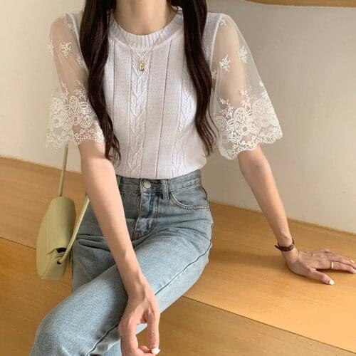 Bonnielottie Women's Knitted T-shirts