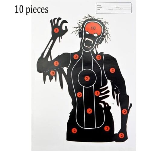 Shooting Targets Papers 17.7*12.6 Inch Head Chest Ring Special Target Paper Tranning Aim Targets
