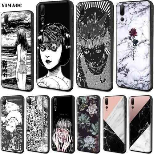 YIMAOC Junji Ito Tees Horror Case for Huawei Mate 10 P8 P9 P10 P20 P30 P Smart Lite Pro Mini 2017