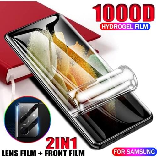 1000D Hydrogel Film For Samsung s21 s20 s10 s9 s8 Plus Screen Protector For Samsung a52 a51 a72 a71 a21s note 20 ultra 10 9 8