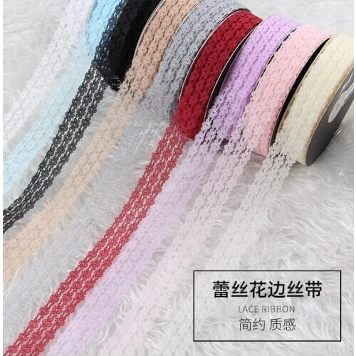 2.5cm lace ribbon flower packaging ribbon/ English newspaper wrapping paper