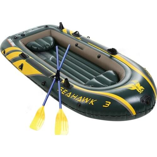 Inflatable Kayak Boat Set PVC Heavy Duty Fishing Air Kayak Canoe Set For 3 Person