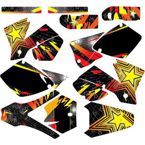 Full set of Motocross Stickers 3M Decals Graphics Backgrounds kits for KTM SX 2001 2002 125 250 520 for KTM 2001 2002 SX