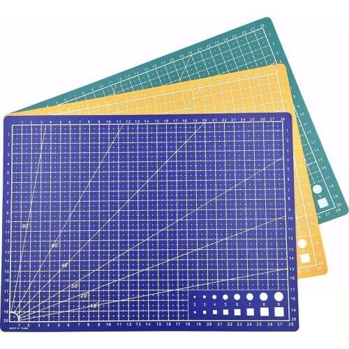 A3/A4/A5 Double-Sided PVC Cutting Mat Hole Punches Leather Tool Double-Sided Cutting Pad Engraving Knife Mat Self-healing
