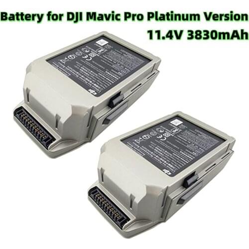 SALE 11.4V 3830mAh Quadcopter Lithium Battery for DJI Mavic Pro Platinum Version Aerial Drone Spare Parts (2pcs)