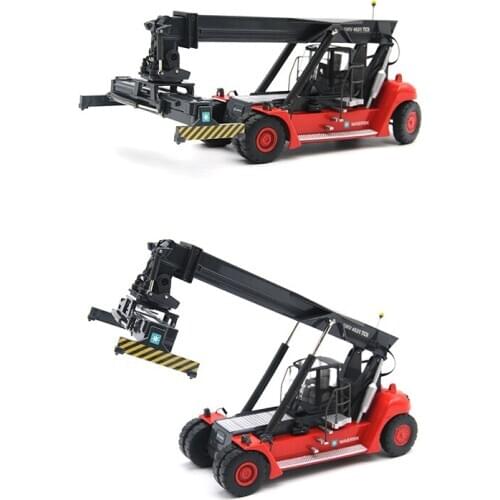 Alloy 1/50 Diecast Stacker Port Airport Reach Stacker Dock Scene Static Model Collection Display Gift