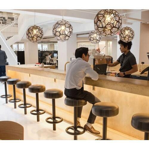 Modern Replica diamond stainless steel Web Etch Pendant Light polyhedron Shadow Living dining room bar Study hanging lighting