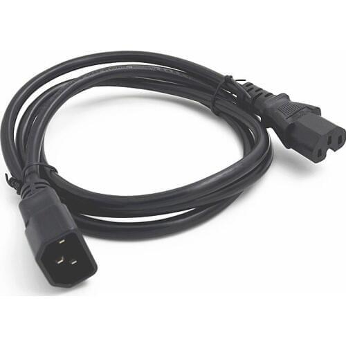 High Quality IEC 320 C14 To C15 PDU UPS Male To Female Power Cord Extension Cable 1.5M,5ft ,1 pcs