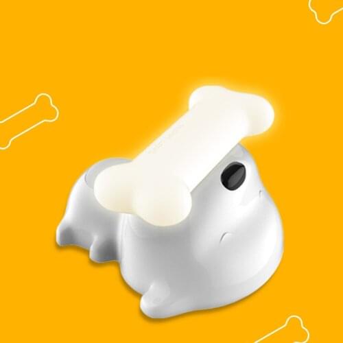 High Quality Babies Room Lamp Cute Dog Biting Bone Lights USB Rechargerable -control Dimming Puppy Bed Night Light Drop shipping