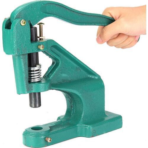 High Quality Manual Hand Pressure Snap Pressing Machine Clamp Snap Clip On Tool Metal Green HPressing Button Machine