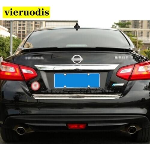 For Nissan Teana Altima 2016 2017 2018 ABS Plastic Primer Color Rear Spoiler Tail Trunk Boot Wing Decoration Car Styling