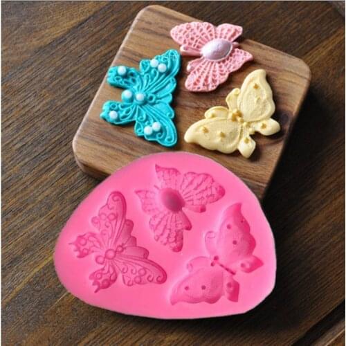 Butterfly Silicone Mold Fondant Cake Decoration Mold Chocolate Mousse Tool Fudge Clay Mold K111