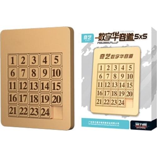 HUYU 1Set Klotski Game Board Traditional Brain Teaser Game Number Puzzle Learning Toy Magnetic Puzzle Jigsaw Wooden Tangram