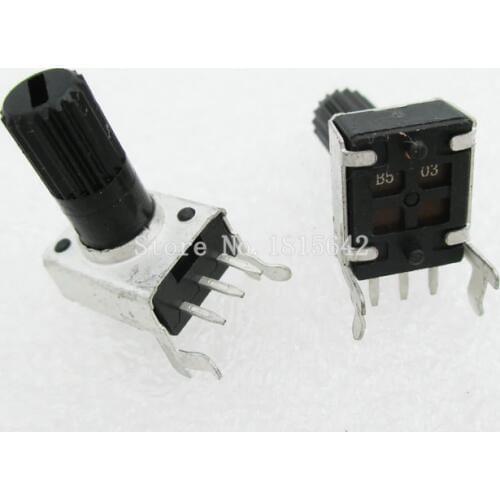 5PCS/LOT RV09 WH09 B50K B503 Potentiometer Adjustable Resistance 12.5mm Shaft 3 Pins 0932 Horizontal adjustable trim pot