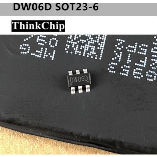 20 pcs) DW06D DW06 SOT23-6 SMD Lithium Battery Protection Chip