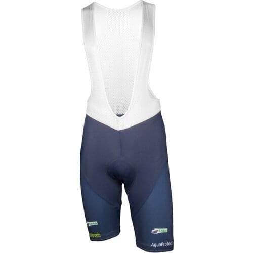 2018 Aqua blue team Mens Cycling Bicycle Clothing Only Bib Shorts With Gel Pad Ropa Ciclismo