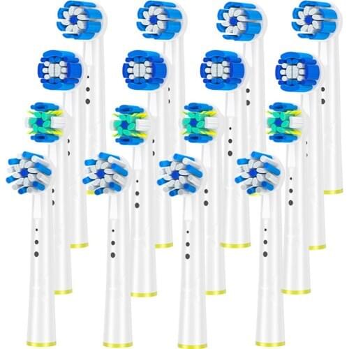 4pcs Toothbrushes Head For Braun Oral-B D4510,D12013,D12013W,D12523,D17525,D18,D19523,D19545,D20523,D20545 Electric Toothbrush