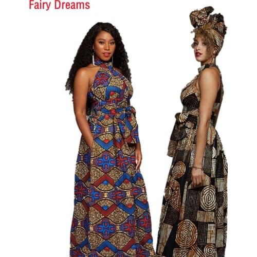 African Long Dresses For Women Dashiki Ankara Summer Maxi Sundress Elegant Batik Traditional African Clothing 2020 New Style