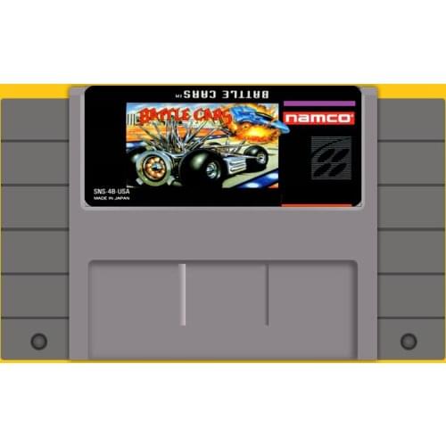 Battle Cars 16 bit Big Gray Game Card For USA NTSC Game Player