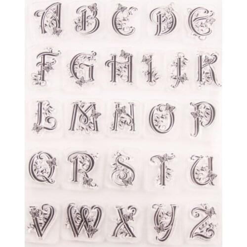 Uppercase Letter Silicone Clear Seal Stamp DIY Scrapbooking Embossing Photo Album Decorative Paper Card Craft Art Handmade Gift