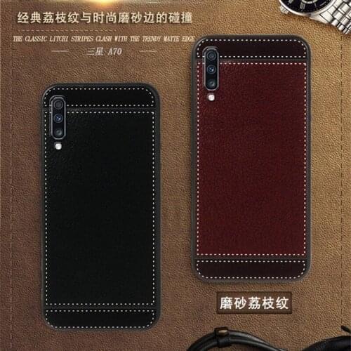 For Samsung A70 Case A705F A7050 6.7 inch Black Red Blue Pink Brown 5 Style Fashion Phone Soft Silicone Samsung Galaxy A70 Cover