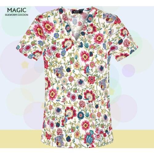 Breathable Medical Surgical Uniforms Pharmacy Workwear Hospital Surgical Tops Dentistry Pet Clinic Doctor Overalls Nurse Uniform