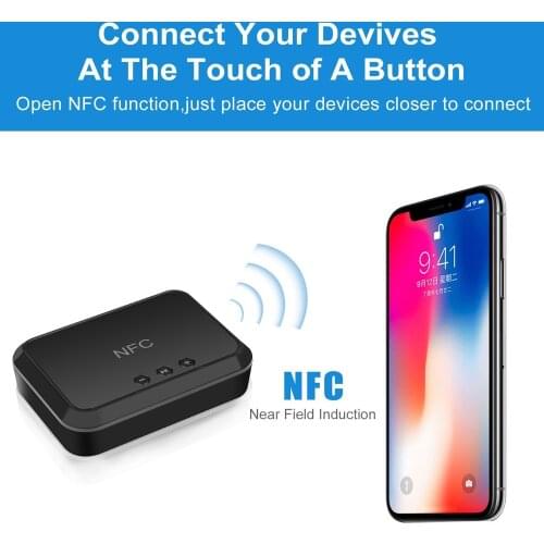 KEBIDU Wireless Adapter Bluetooth Receiver NFC/USB Stereo Audio Music 3.5mm AUX/RCA For iPhone Sumsung Huawei Car Speaker