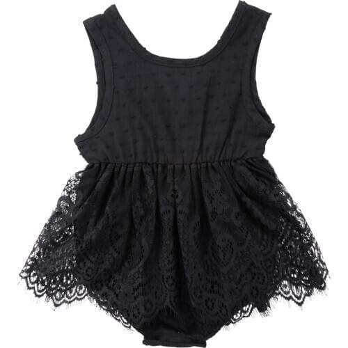 Newborn Infant Baby Girls Summer Sleeveless Bodysuit Jumpsuit Sunsuit Outfit Clothes Size 0-18M