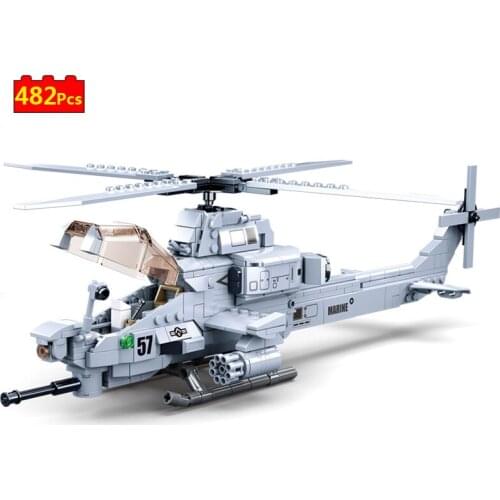 Mould King series U.S. Air Force Super AH-1Z Viper Armored reconnaissance vehicle DIY Model Building Blocks Bricks Toys Gifts