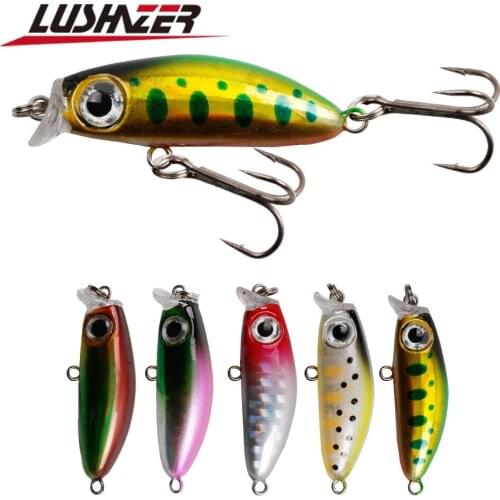 LUSHAZER Popper 4.2cm 3.2g Swimbait Fishing Lure Hard Bait Plastic Pike Pesca Saltwater Carp Fishing tackle
