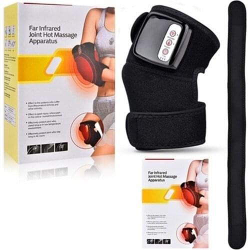 Shoulder Elbow Knee Massager Hot Compress Vibration Rechargeable Heating Kneepad Massage Physiotherapy Instrument