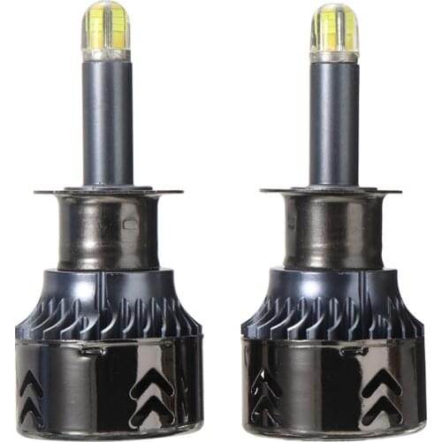 Mayitr 2pcs 8 Side 110W H1 Auto Head Lamp Bulb 6000K Xenon White Car Canbus LED Headlight Kit For Car Truck SUV