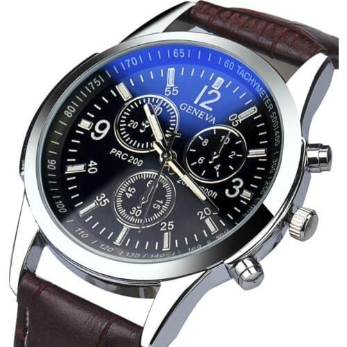 Mens Watches Top Brand Luxury Fashion Military Quartz Watch Men Sport Watch Mens Watch Leather Strap Clock erkek kol saati