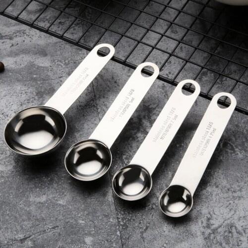 Stainless steel spoon set baking tool 4 sets of spoon soup spoon mould kitchen gadget baking accessories