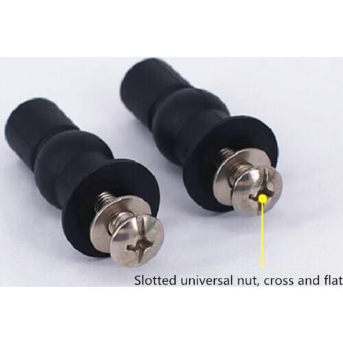 Toilet Replacement Bolt Toilet Cover Fixing Screw Set Expansion Bolt Nut Package Bathroom Accessories parts Nylon Expansion Plug