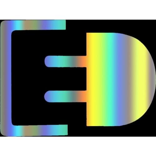 S51014 Various Sizes/Colors Car Stickers Vinyl Decal Electric Charger Plug Emblem Badge Motorcycle Decorative Accessories