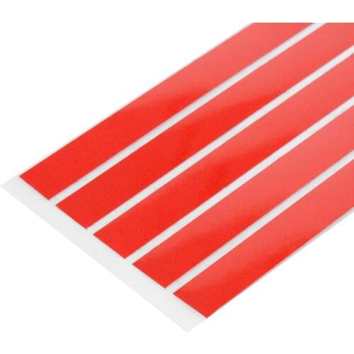 Car Exterior Stickers 1pc Red Front Hood Grill Grille Decal Sticker 40cm High Adhension For V-W G-olf 6 7 T-iguan