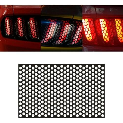 Car Rear Tail Light Honeycomb Stickers Car Exterior Accessories Taillight Lamp Cover for All Car Models