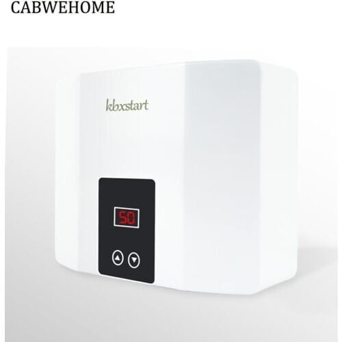 Mini Water Heater Instant Electric Hot Water Shower Digital Display Touch Control For Kitchen & Bathroom Sink Faucet Tap 5500W