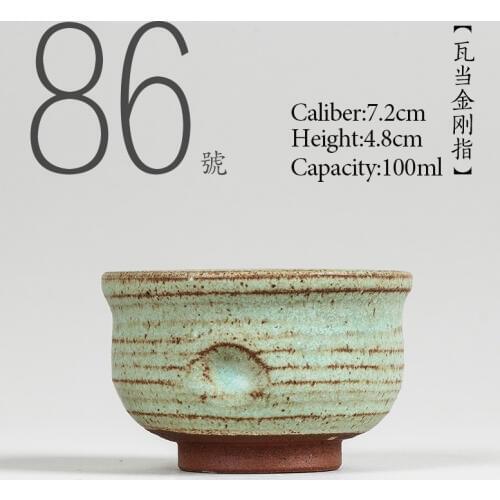 NO.086 Chinese high quality Ceramic tea cup 100ml Kung fu tea set porcelain Japanese Style Handmade teacup Small tea bowl