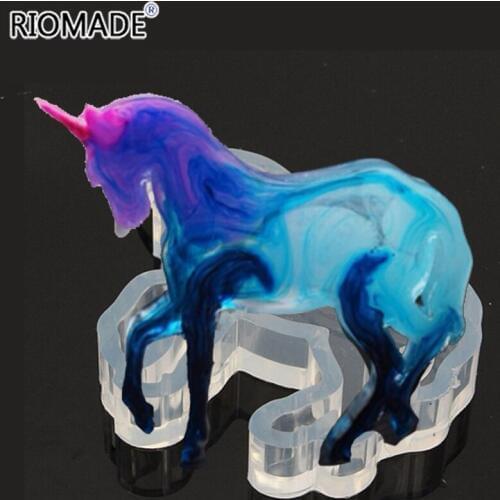 Horse Silicone Mold Animal Horse Epoxy Resin Molds For Pendant Jewelry Phone Case Decorating Tools E0009MA