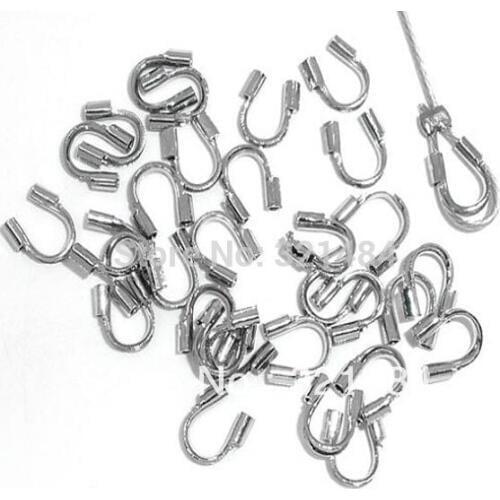 1000pcs 5mm Dull Silver Plated Wire Guardian Wire Protectors Wire Guards End Crimp Beads Jewelry Findings Accessoreis