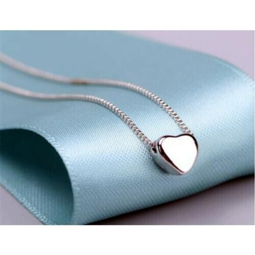 Romantic Heart Necklace Charm Jewellery Women Chain Pendant Necklace Gift