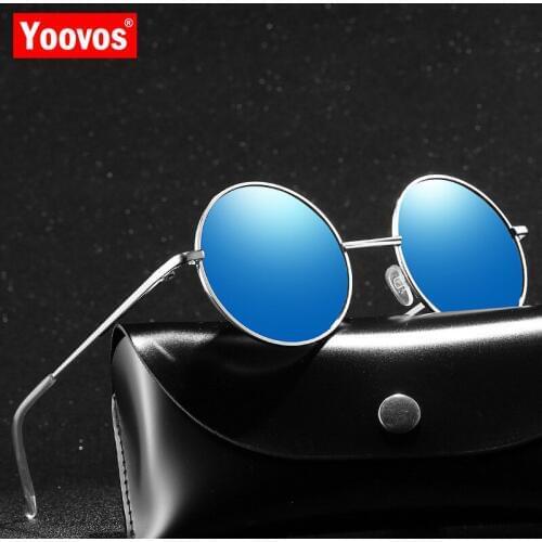 Yoovos Polarized Sunglasses Men 2021 Round Retro Luxury Sun Glasses For Men Photochromic Sunglasses Men Gafas De Sol Hombre