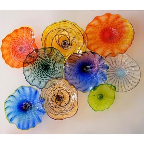 Modern Crystal LED Wall Sconce Hotel Decor Wall Art Blown Glass Decorative Wall Lamps