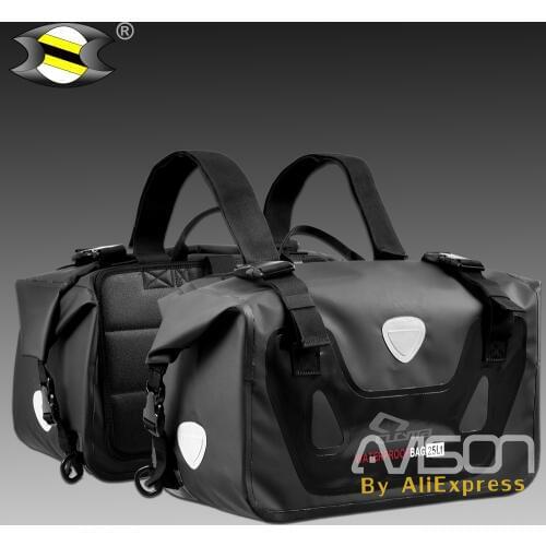 Waterproof saddle bag Luggage Double Seat racing travel outdoor package big space with rain cover Fit for Ducati Honda Kawasaki