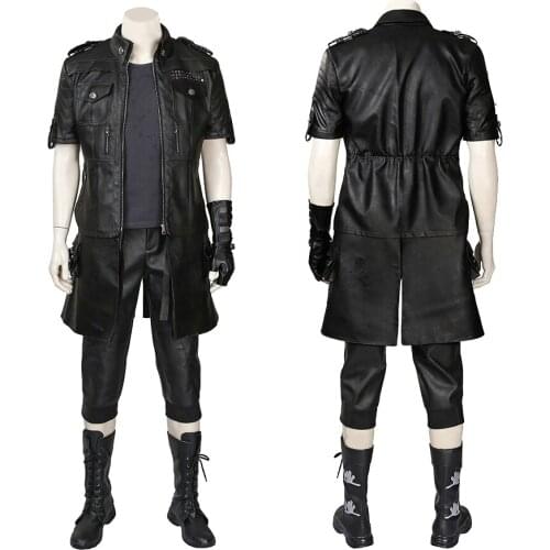 Adult Men Final Fantasy XV Lucis Caelum Clothes Cosplay Costume Outfit Halloween Party Full Props Suit
