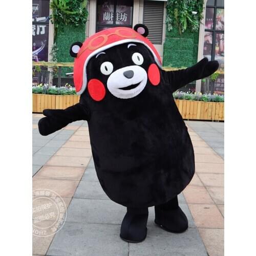 Japan Kumamon Bear Mascot Costume Animal Bear Cartoon Fancy Dress Halloween Christmas Birthday Party Carnival Character Suit